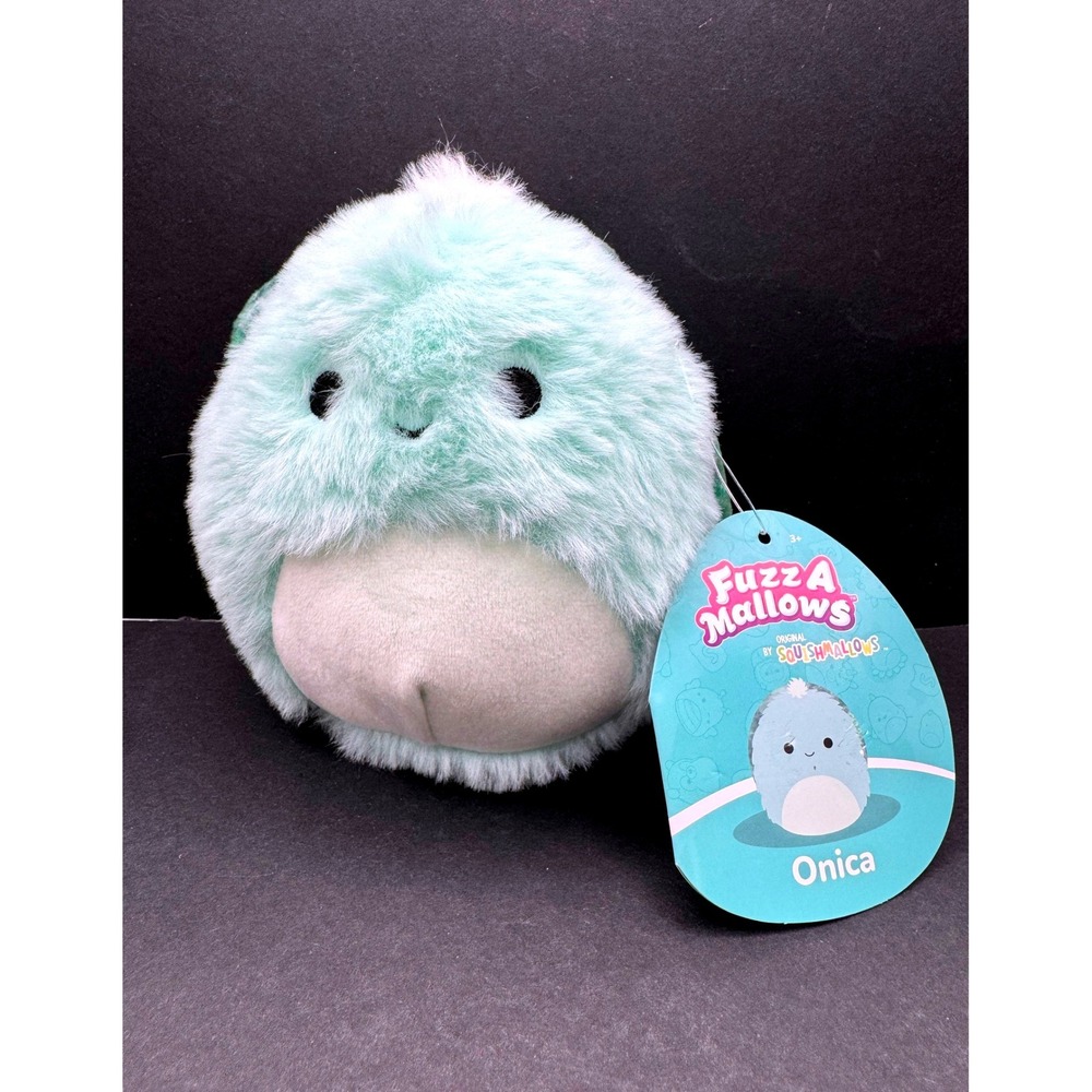 Squishmallows Fuzz-A-Mallows Onica the Turtle 5 inch Mint Green Fuzzy Plush NWT